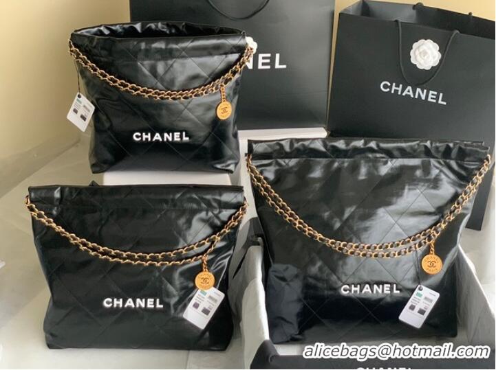 Most Popular Chanel Calf leather shopping bag AS3261 black&white