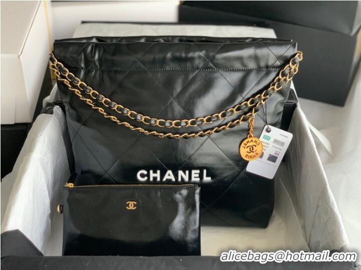 Most Popular Chanel Calf leather shopping bag AS3261 black&white