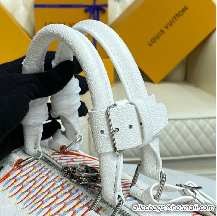 Shop Top Grade Louis Vuitton KEEPALL 50B M20563 White