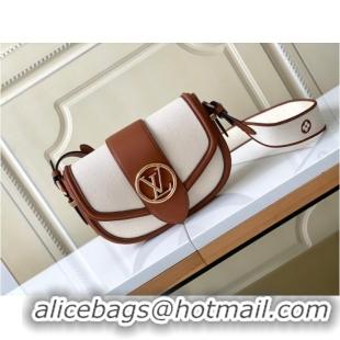 Super Quality Louis Vuitton Taurillonleather and canvas trim M59446 brown