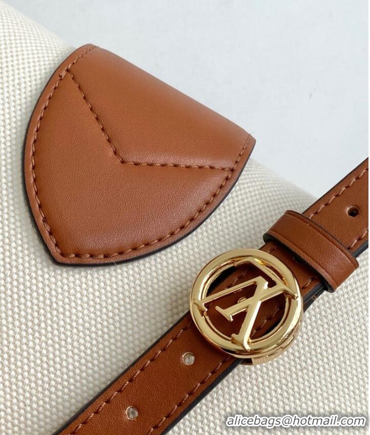 Super Quality Louis Vuitton Taurillonleather and canvas trim M59446 brown