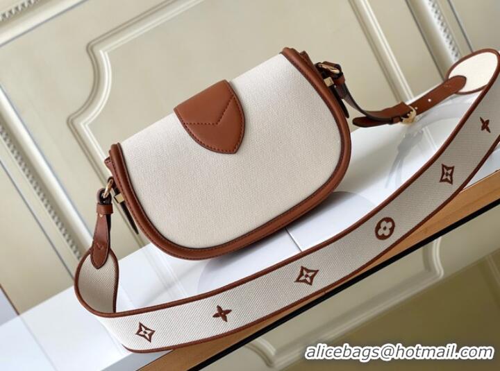 Super Quality Louis Vuitton Taurillonleather and canvas trim M59446 brown