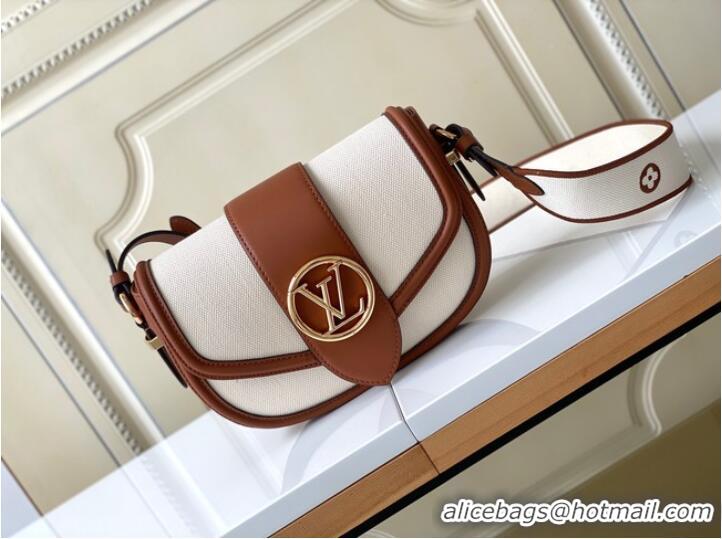 Super Quality Louis Vuitton Taurillonleather and canvas trim M59446 brown