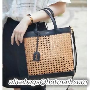 Pretty Style Grade SAINT LAURENT Woven tote 655161 black