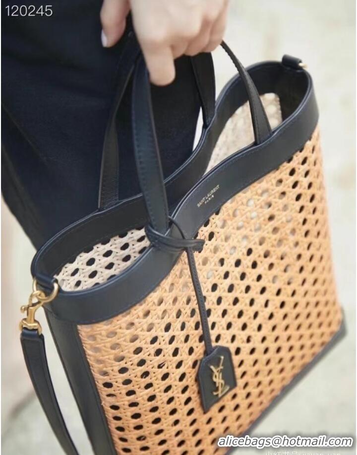 Pretty Style Grade SAINT LAURENT Woven tote 655161 black