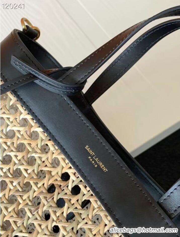 Pretty Style Grade SAINT LAURENT Woven tote 655161 black