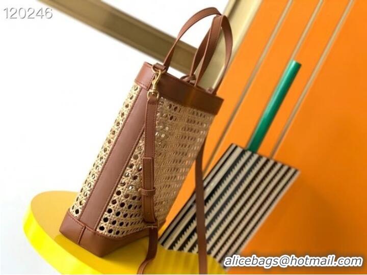 Modern Classic SAINT LAURENT Woven tote 655161 brown