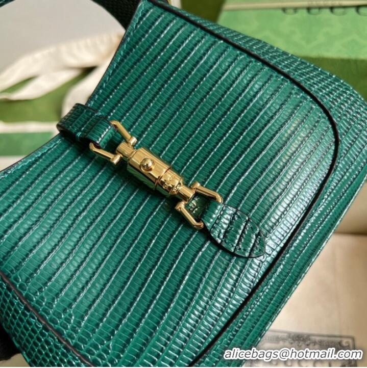 Super Quality Gucci Jackie 1961 lizard mini bag 675799 green