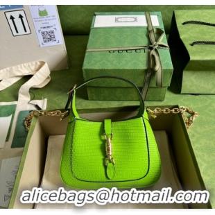 Inexpensive Gucci Jackie 1961 lizard mini bag 675799 Fluorescent green