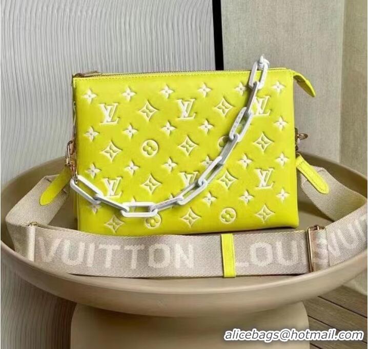 Promotional Louis Vuitton Monogram Empreinte COUSSIN PM M58699 yellow