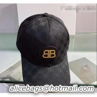 Classic Balenciaga Baseball Hat 0310146 Black 2022