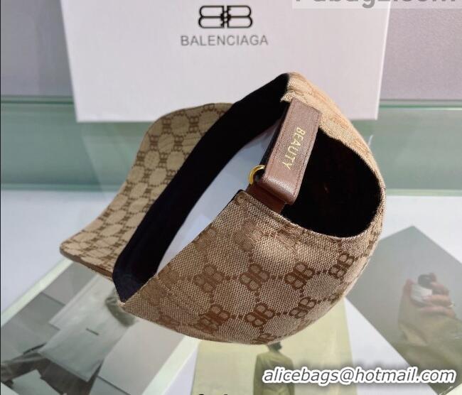 Particularly Recommended Balenciaga Baseball Hat 0310147 Brown 2022