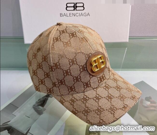 Particularly Recommended Balenciaga Baseball Hat 0310147 Brown 2022