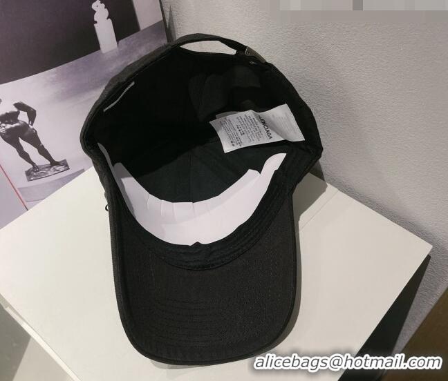 Good Product Balenciaga Love Canvas Hat 0401116 Black 2022