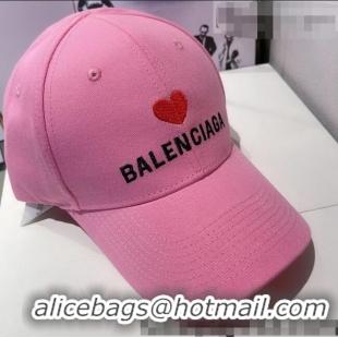 Traditional Specials Balenciaga Love Canvas Hat 0401117 Pink 2022