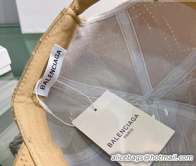 Sumptuous Balenciaga Canvas Baseball Hat 0401150 Beige 2022