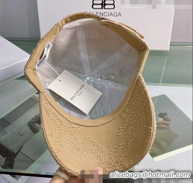 Sumptuous Balenciaga Canvas Baseball Hat 0401150 Beige 2022