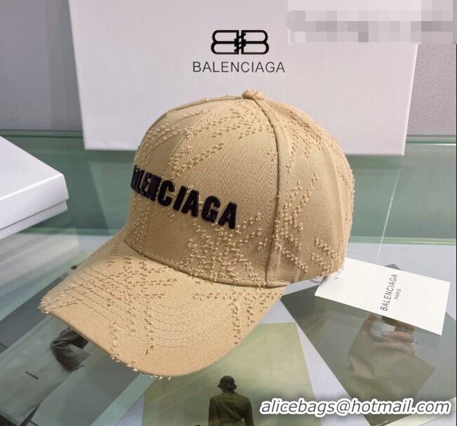 Sumptuous Balenciaga Canvas Baseball Hat 0401150 Beige 2022