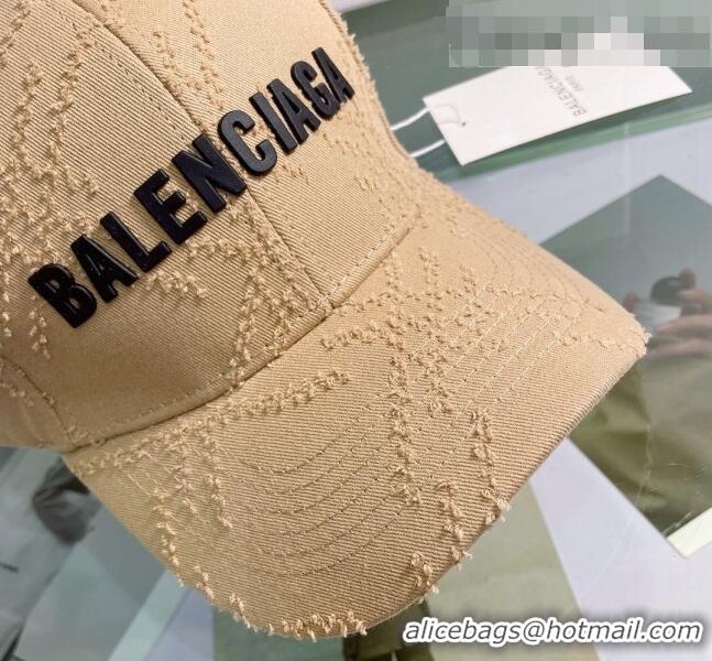 Sumptuous Balenciaga Canvas Baseball Hat 0401150 Beige 2022