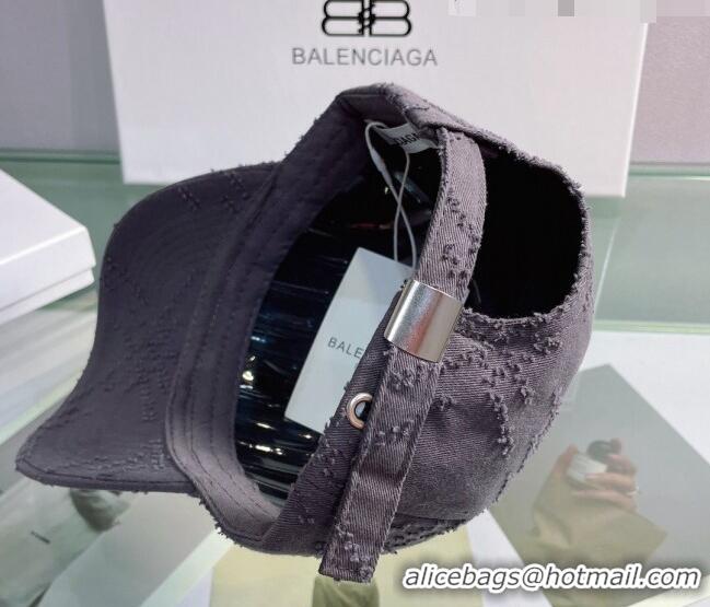 Buy Fashionable Balenciaga Canvas Baseball Hat 0401151 Grey 2022