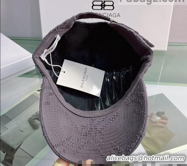 Buy Fashionable Balenciaga Canvas Baseball Hat 0401151 Grey 2022