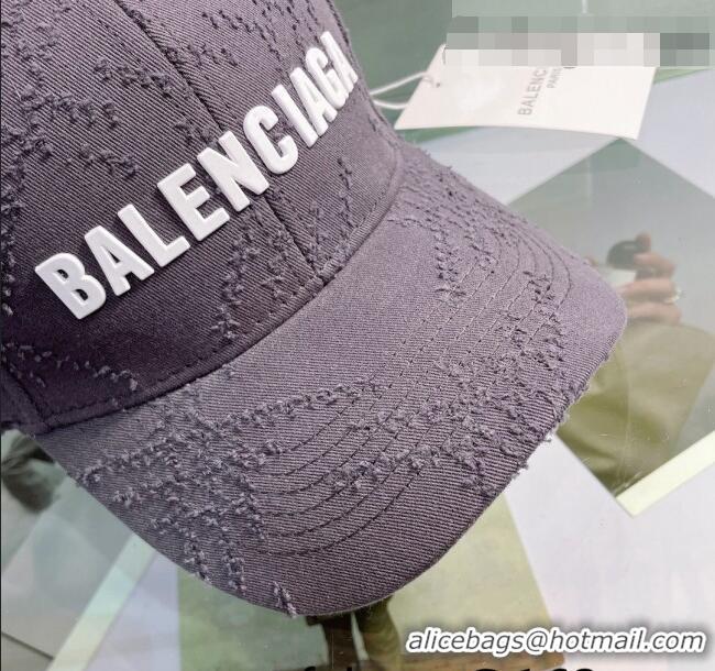 Buy Fashionable Balenciaga Canvas Baseball Hat 0401151 Grey 2022