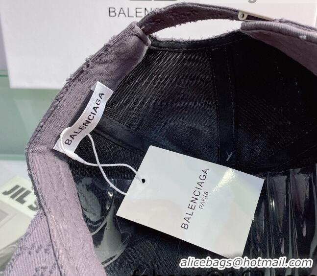 Buy Fashionable Balenciaga Canvas Baseball Hat 0401151 Grey 2022