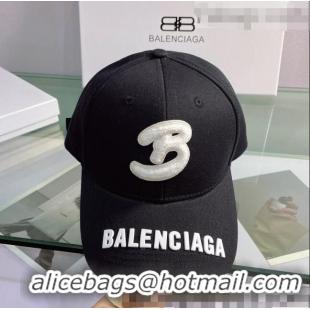 Trendy Design Balenciaga Canvas Baseball Hat 0401162 Black 2022