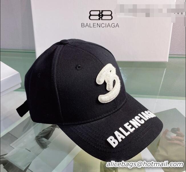 Trendy Design Balenciaga Canvas Baseball Hat 0401162 Black 2022