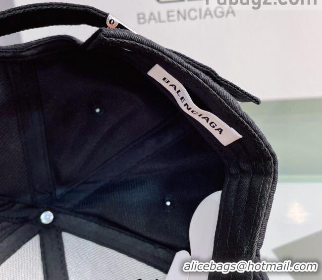 Trendy Design Balenciaga Canvas Baseball Hat 0401162 Black 2022