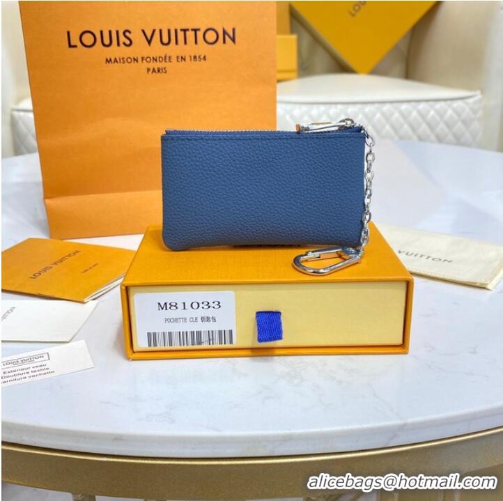 Top Quality Louis Vuitton KEY POUCH M81031 blue