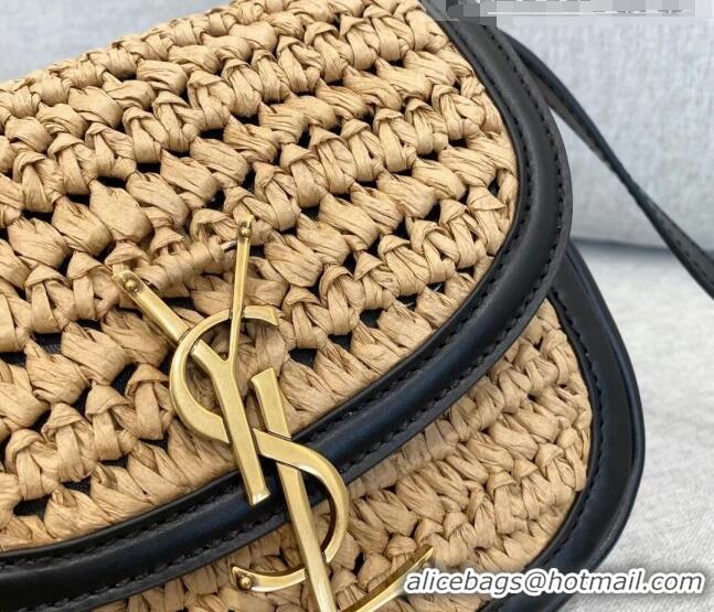 Promotional Saint Laurent KAIA Small Satchel In Raffia and Leather 619740 2021