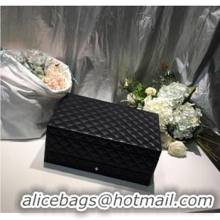 Top Grade Chanel Original Leather Jewelry Box C63261 Black