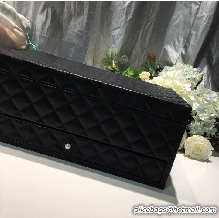 Top Grade Chanel Original Leather Jewelry Box C63261 Black