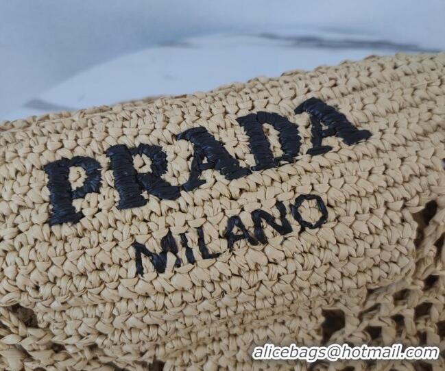 Best Quality Prada Raffia Tote bag 1BG424 Beige 2022