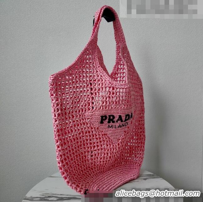 Shop Popular Prada Raffia Tote bag 1BG424 Pink 2022