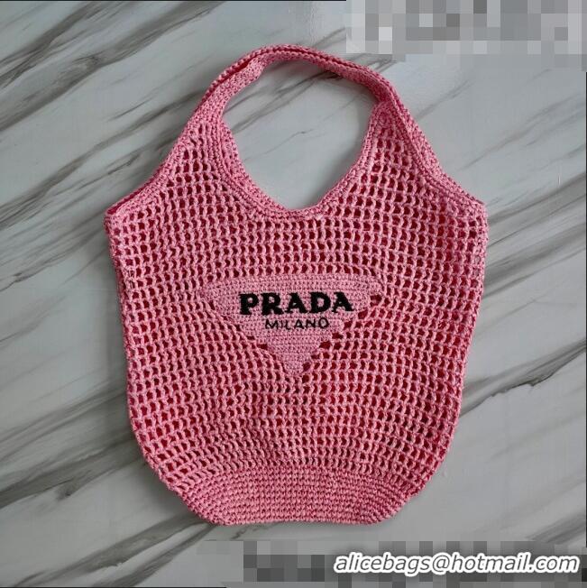 Shop Popular Prada Raffia Tote bag 1BG424 Pink 2022