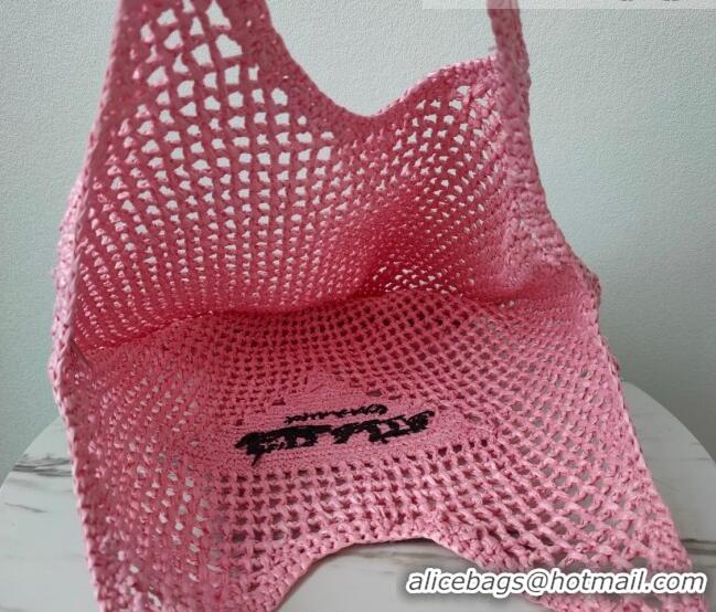 Shop Popular Prada Raffia Tote bag 1BG424 Pink 2022