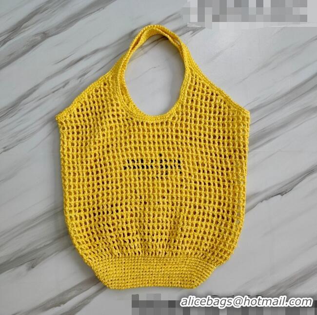 Promotional Prada Raffia Tote bag 1BG424 Yellow 2022