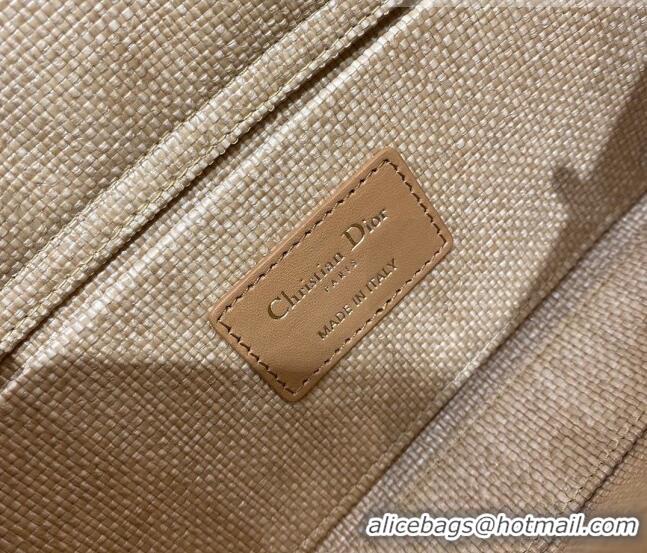 Promotional Dior Lady D-Joy Bag in Natural Beige Cannage Raffia CD1342 2022