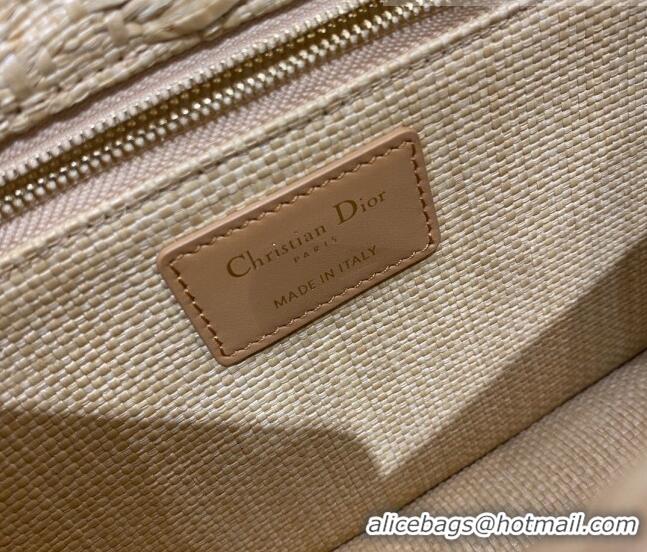 Famous Brand Dior 30 Montaigne Bag in Natural Beige Cannage Raffia CD1343 2022