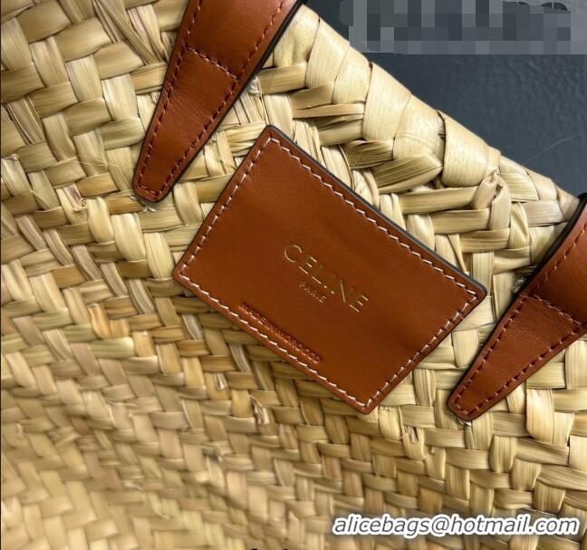 Good Product Celine Love Raffia Basket Bag CE1620 Beige/Brown Heart 2022