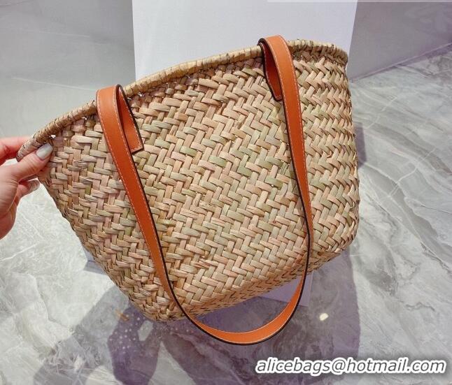 Top Quality Celine Raffia Basket Shopping Bag CE3118 Beige/Tan Brown 2022