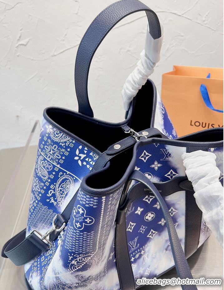 Promotional Louis Vuitton Original Leather Tote Journey M20553 Blue and White Porcelain