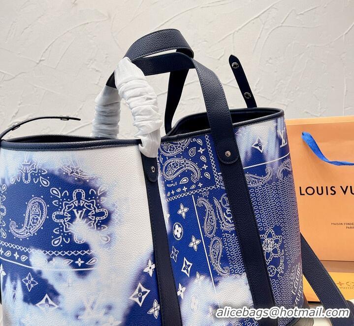 Promotional Louis Vuitton Original Leather Tote Journey M20553 Blue and White Porcelain