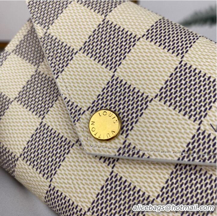 Affordable Price Louis Vuitton Monogram Denim Victorine ZOE WALLET N64022 Pink & Gold-Tone