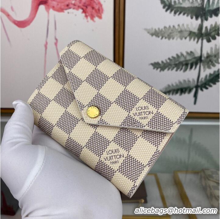 Affordable Price Louis Vuitton Monogram Denim Victorine ZOE WALLET N64022 Pink & Gold-Tone