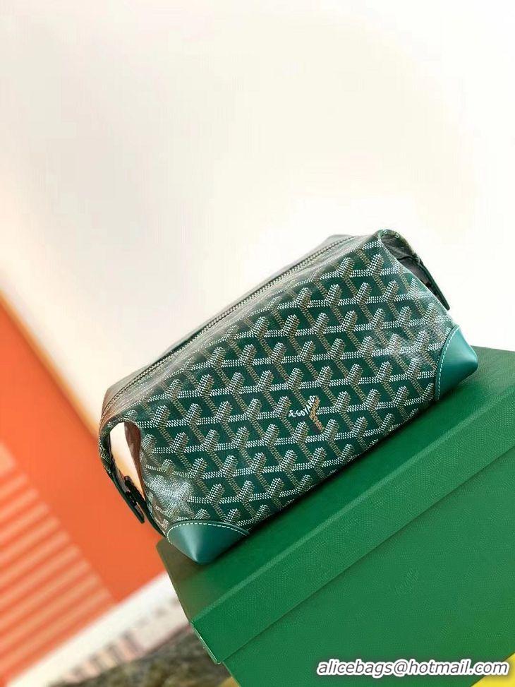 New Grade Goyard Boeing 25 Travel Toilet Bag G8741 Green