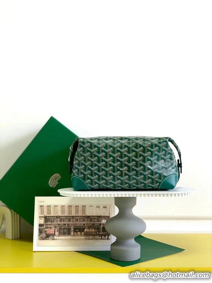 New Grade Goyard Boeing 25 Travel Toilet Bag G8741 Green