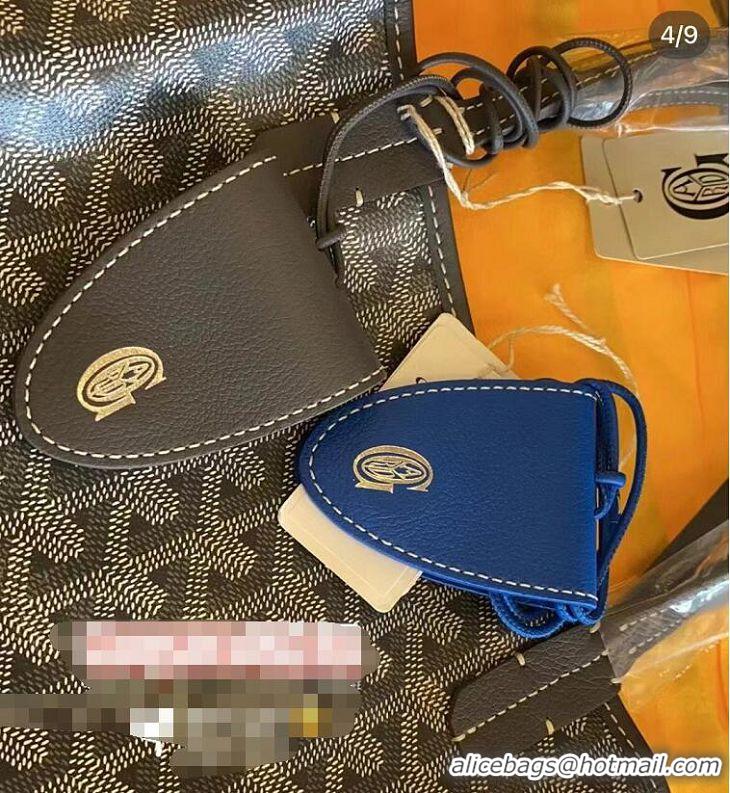 Super Quality Goyard Croc Universel Magnetic Bag/Fastening Bag Charm GY1407 Dark Grey